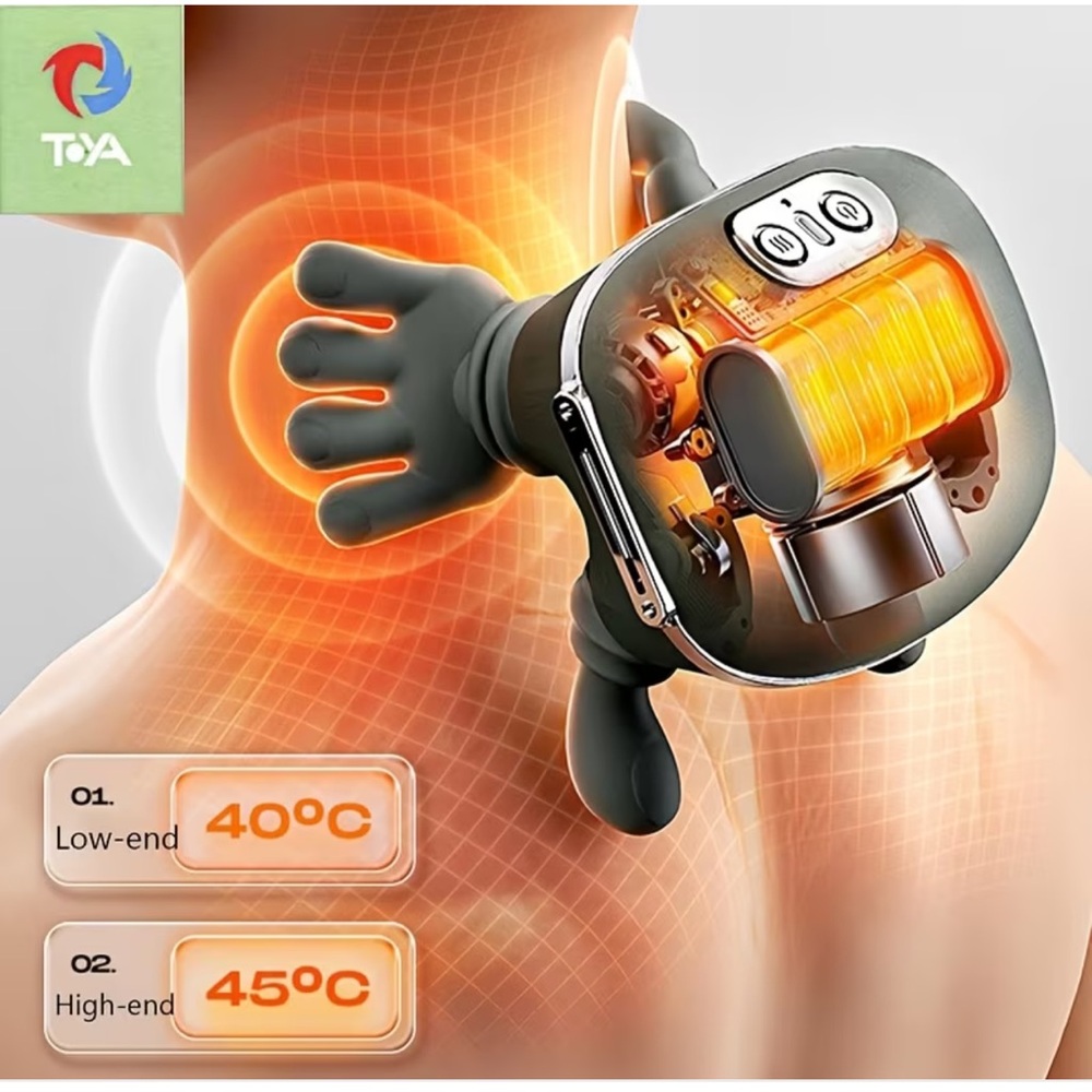 Heated Neck & Shoulder Massager | Deep Kneading Shiatsu Pain Relief - Picture 2 of 5